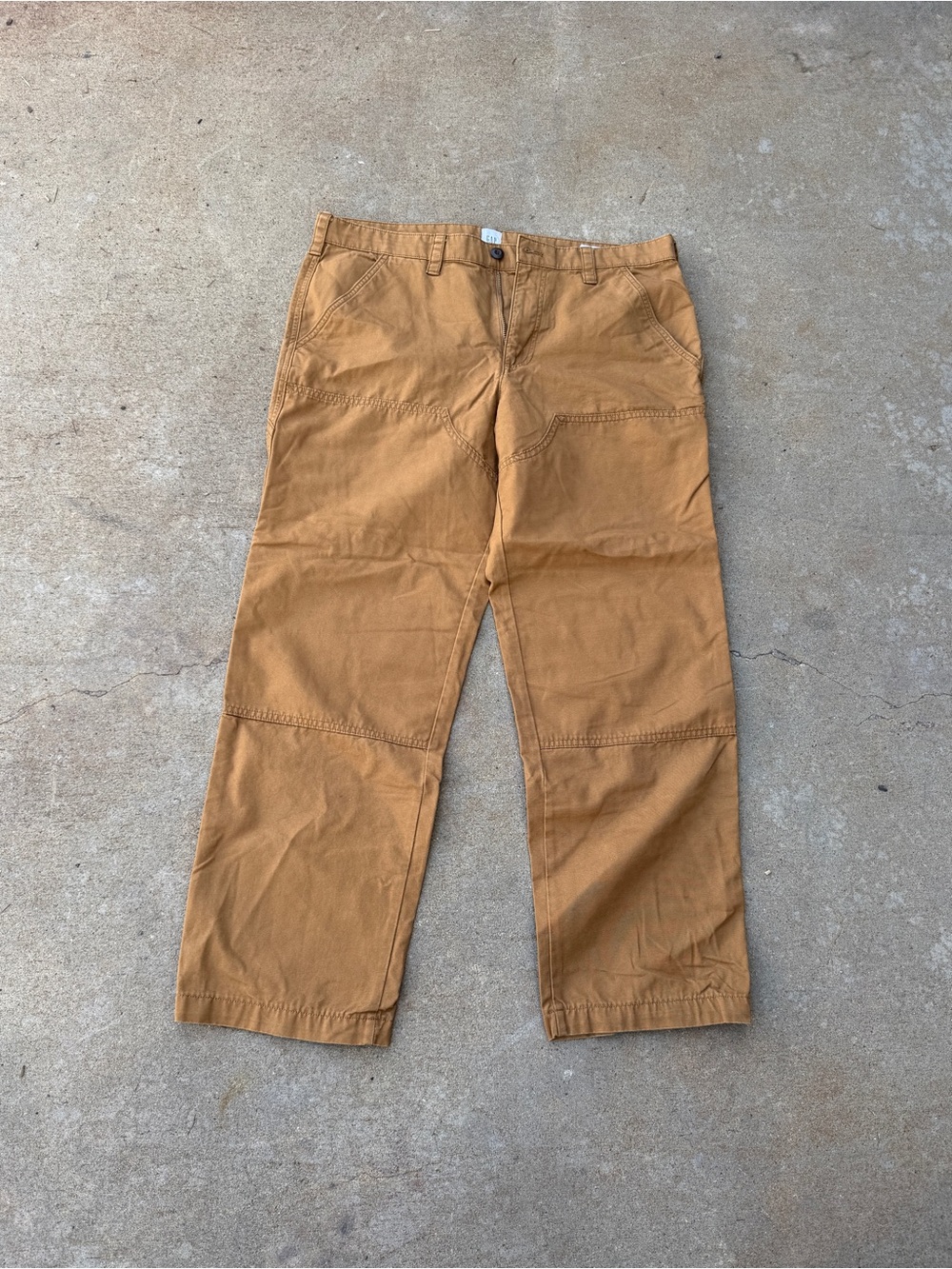 Gap Men's Carpenter Tan Pants Durable Straight Leg 34X30